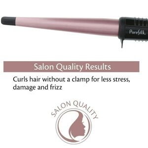 Effortless Pink and Black Hair Styling Tool for Natural Waves